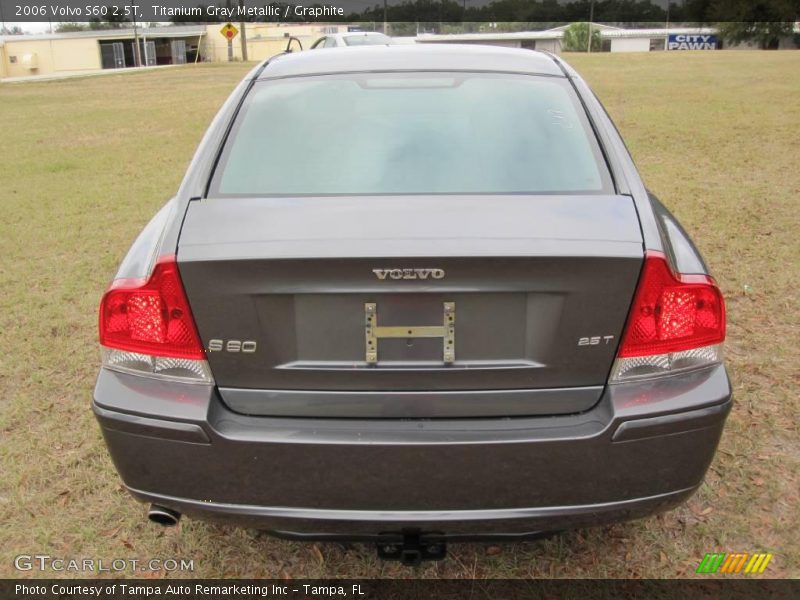 Titanium Gray Metallic / Graphite 2006 Volvo S60 2.5T