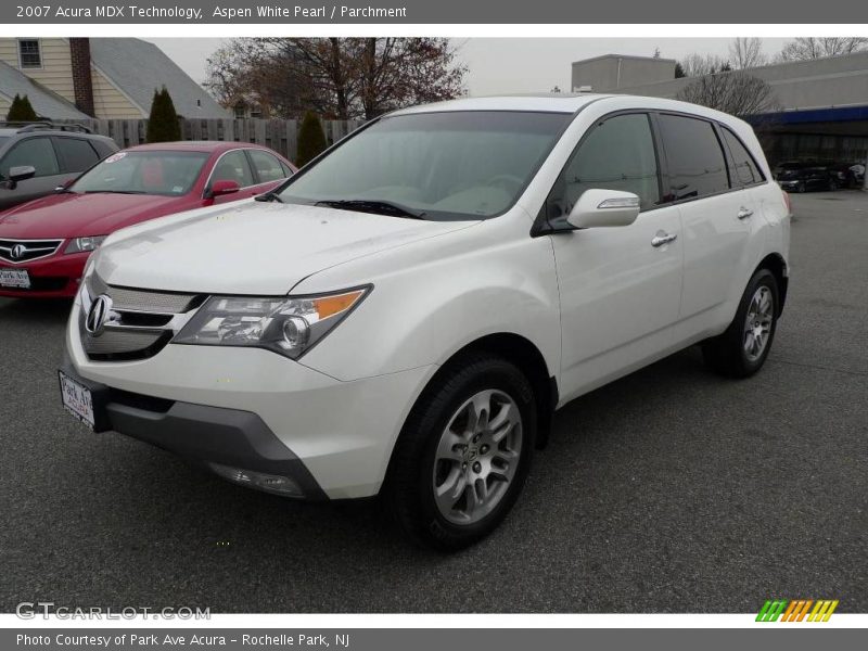 Aspen White Pearl / Parchment 2007 Acura MDX Technology