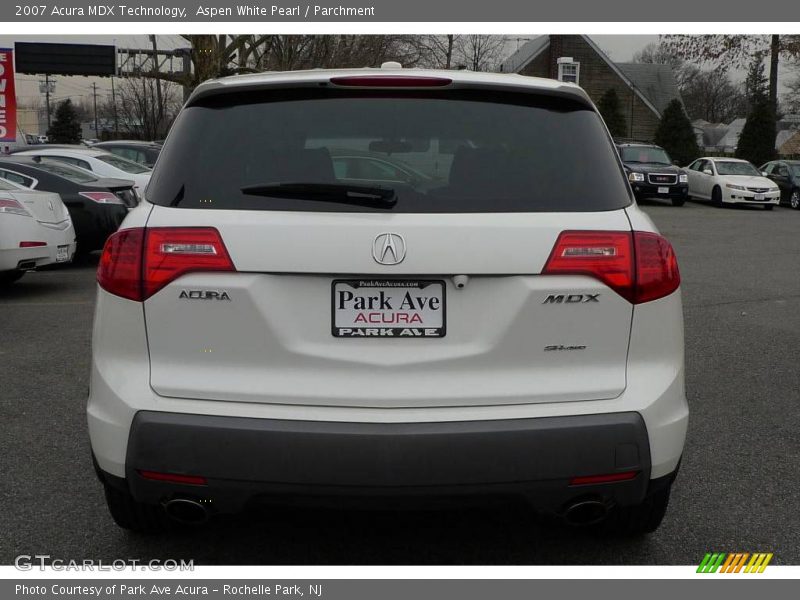 Aspen White Pearl / Parchment 2007 Acura MDX Technology
