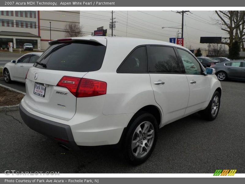 Aspen White Pearl / Parchment 2007 Acura MDX Technology