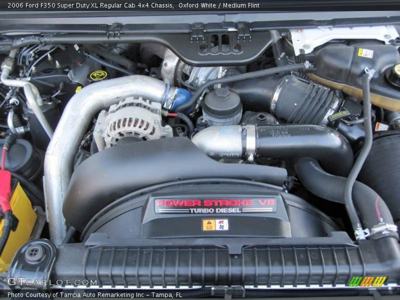 Oxford White / Medium Flint 2006 Ford F350 Super Duty XL Regular Cab 4x4 Chassis