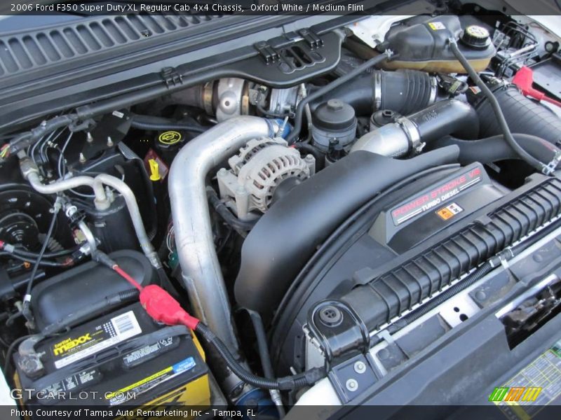 Oxford White / Medium Flint 2006 Ford F350 Super Duty XL Regular Cab 4x4 Chassis