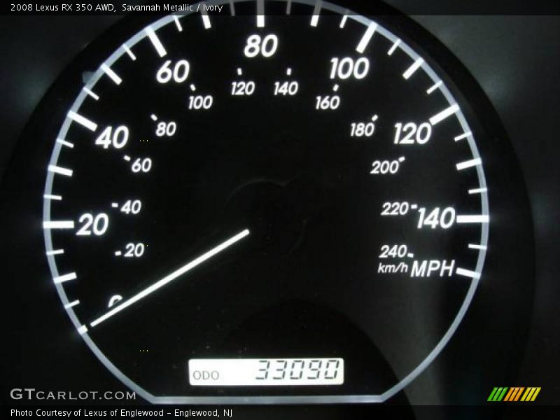 Savannah Metallic / Ivory 2008 Lexus RX 350 AWD