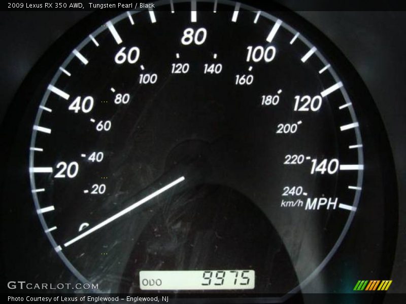 Tungsten Pearl / Black 2009 Lexus RX 350 AWD