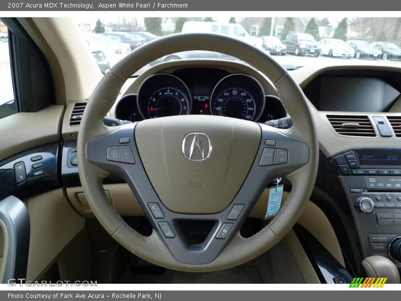 Aspen White Pearl / Parchment 2007 Acura MDX Technology