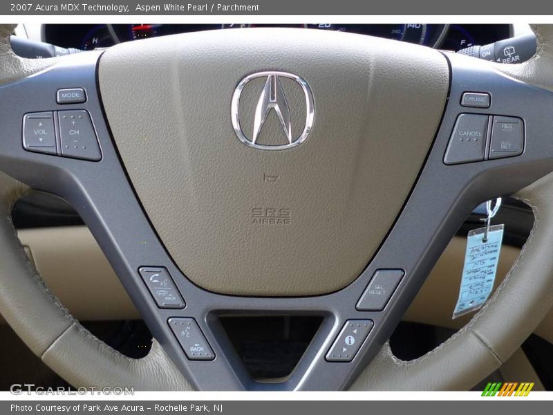 Aspen White Pearl / Parchment 2007 Acura MDX Technology
