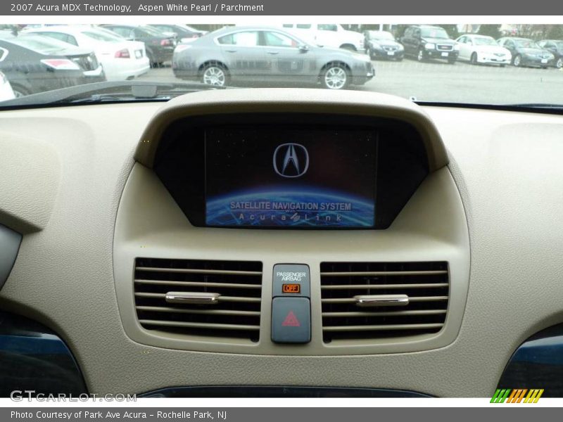 Aspen White Pearl / Parchment 2007 Acura MDX Technology