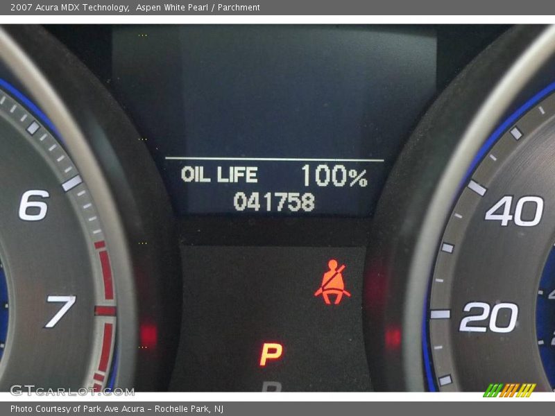 Aspen White Pearl / Parchment 2007 Acura MDX Technology