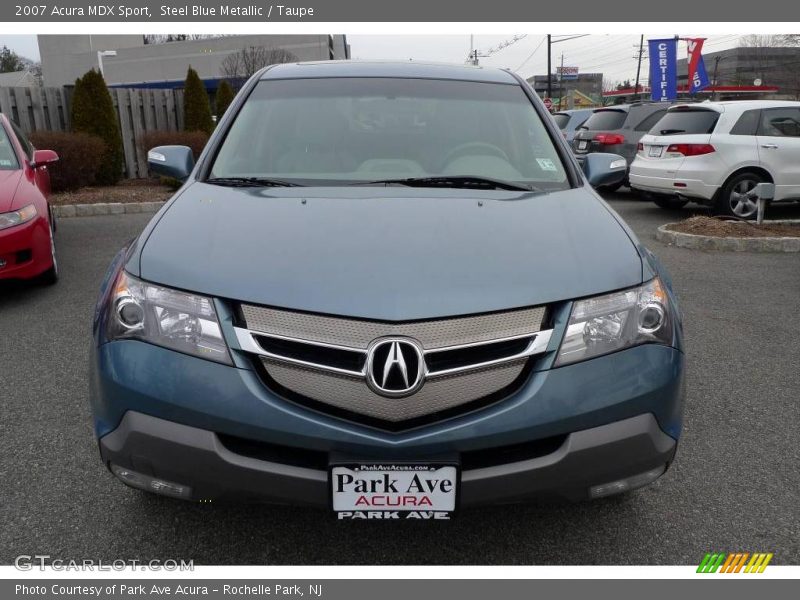 Steel Blue Metallic / Taupe 2007 Acura MDX Sport