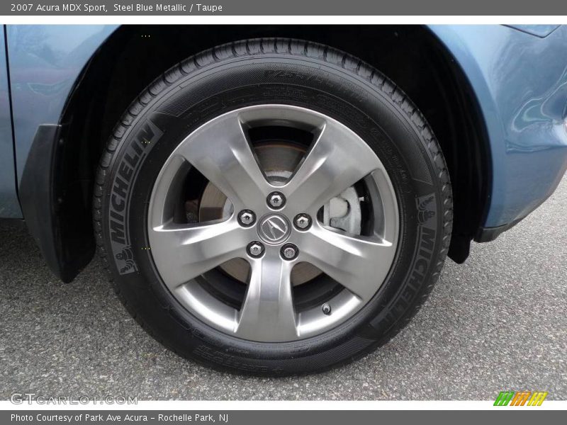 Steel Blue Metallic / Taupe 2007 Acura MDX Sport