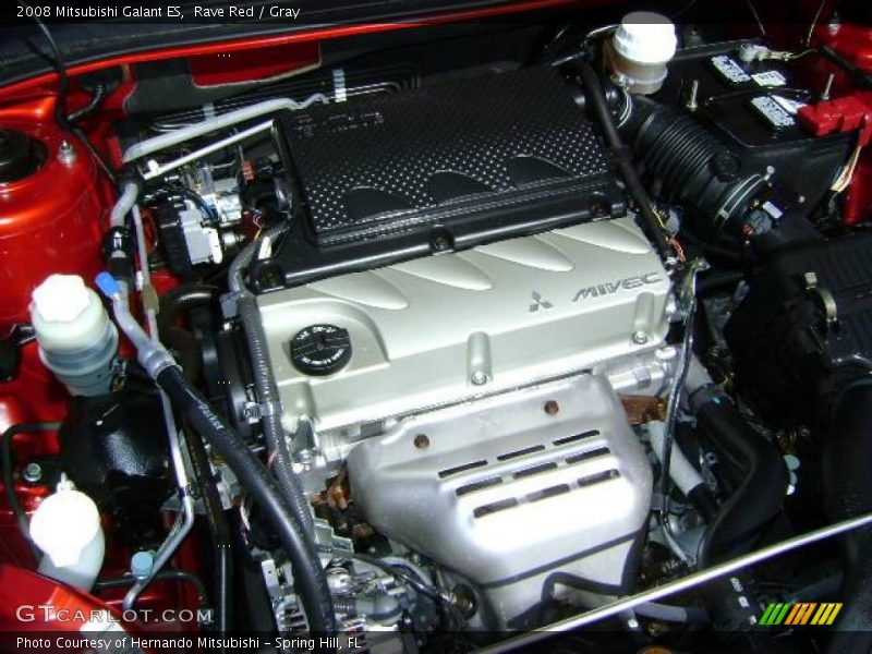 Rave Red / Gray 2008 Mitsubishi Galant ES