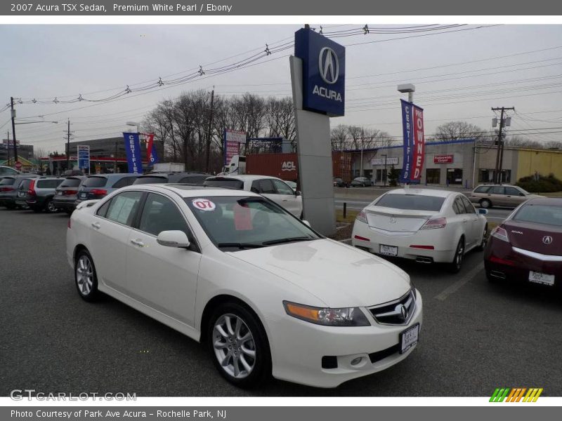 Premium White Pearl / Ebony 2007 Acura TSX Sedan