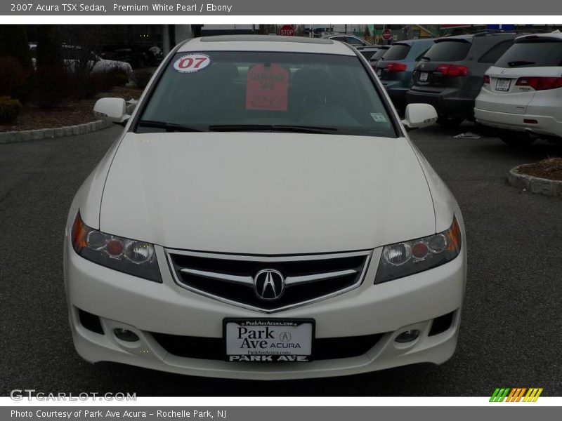 Premium White Pearl / Ebony 2007 Acura TSX Sedan