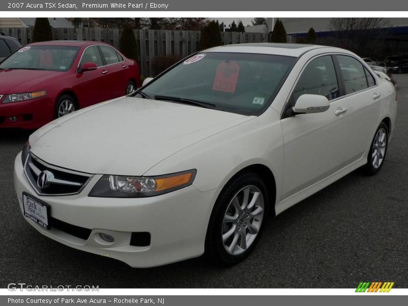 Premium White Pearl / Ebony 2007 Acura TSX Sedan