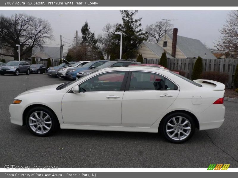 Premium White Pearl / Ebony 2007 Acura TSX Sedan