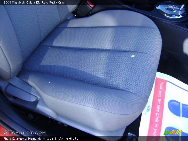 Rave Red / Gray 2008 Mitsubishi Galant ES