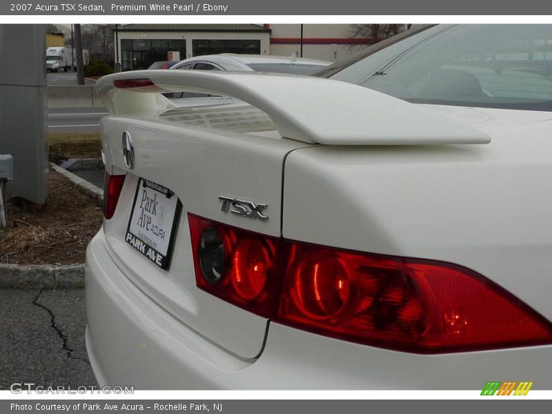 Premium White Pearl / Ebony 2007 Acura TSX Sedan