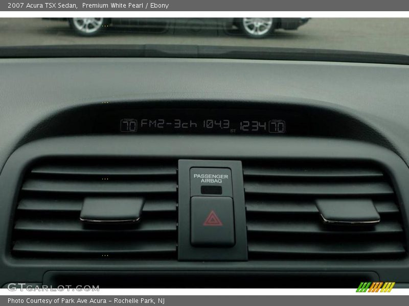 Premium White Pearl / Ebony 2007 Acura TSX Sedan
