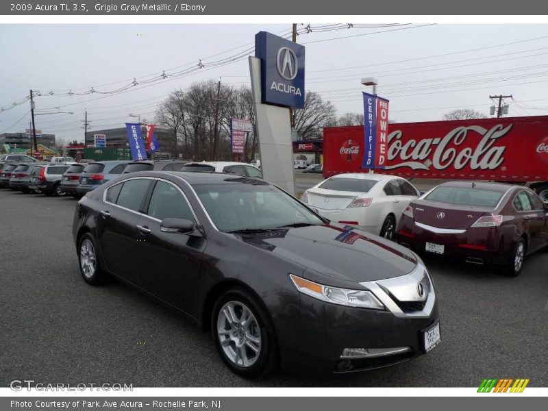 Grigio Gray Metallic / Ebony 2009 Acura TL 3.5
