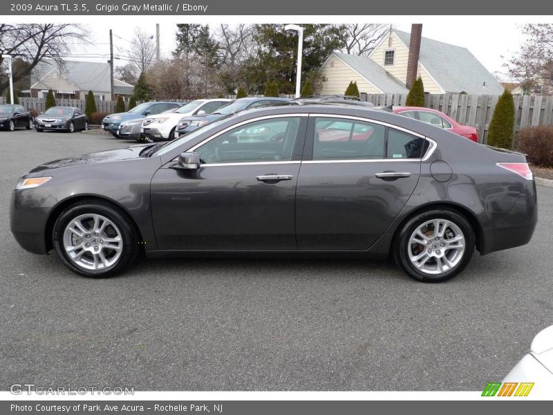 Grigio Gray Metallic / Ebony 2009 Acura TL 3.5