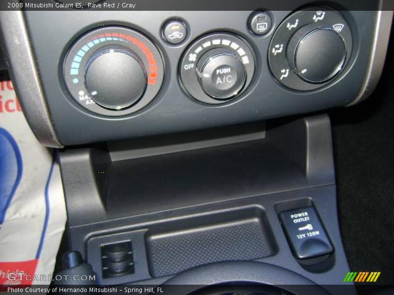 Rave Red / Gray 2008 Mitsubishi Galant ES