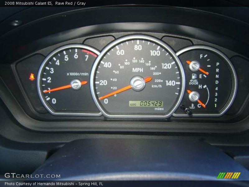 Rave Red / Gray 2008 Mitsubishi Galant ES
