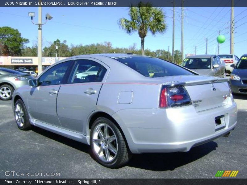 Liquid Silver Metallic / Black 2008 Mitsubishi Galant RALLIART