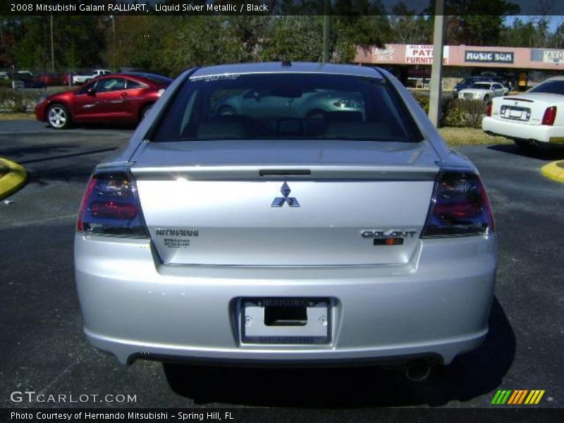 Liquid Silver Metallic / Black 2008 Mitsubishi Galant RALLIART