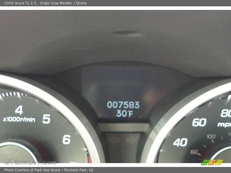 Grigio Gray Metallic / Ebony 2009 Acura TL 3.5