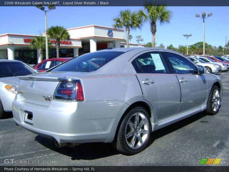 Liquid Silver Metallic / Black 2008 Mitsubishi Galant RALLIART