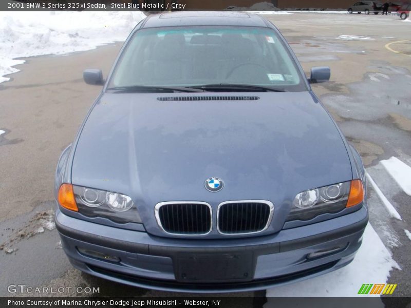 Steel Blue Metallic / Grey 2001 BMW 3 Series 325xi Sedan
