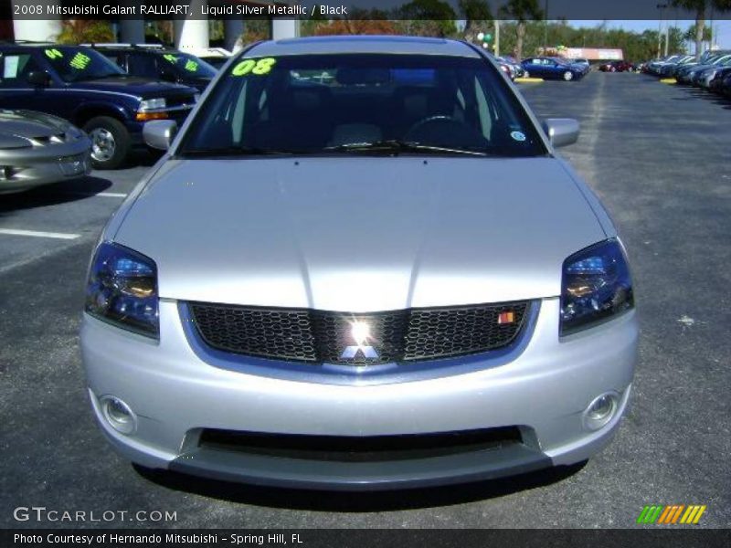 Liquid Silver Metallic / Black 2008 Mitsubishi Galant RALLIART