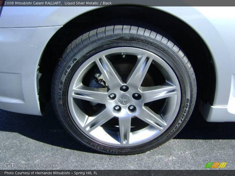 Liquid Silver Metallic / Black 2008 Mitsubishi Galant RALLIART