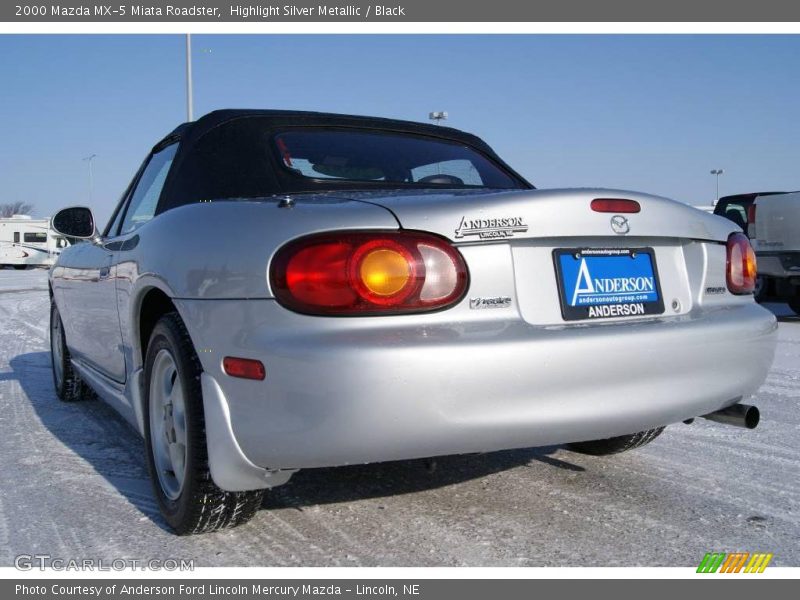 Highlight Silver Metallic / Black 2000 Mazda MX-5 Miata Roadster