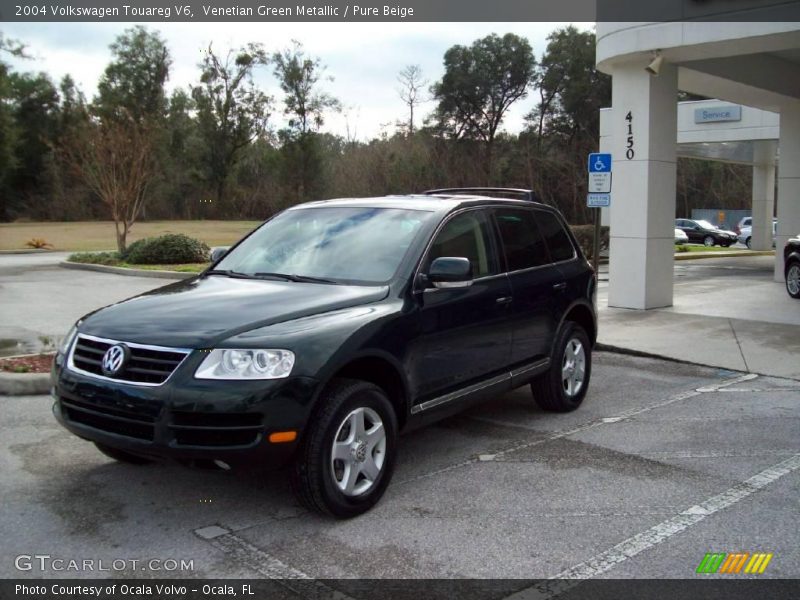 Venetian Green Metallic / Pure Beige 2004 Volkswagen Touareg V6