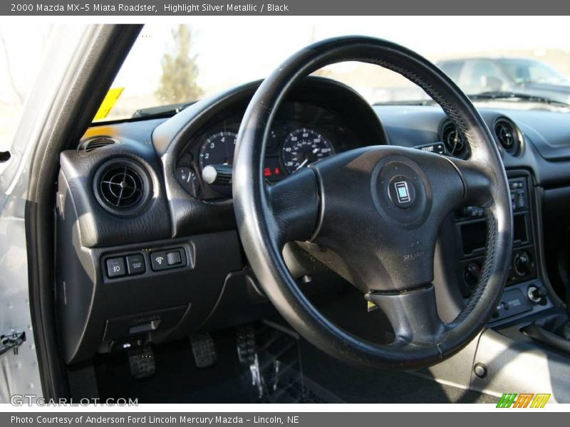 Highlight Silver Metallic / Black 2000 Mazda MX-5 Miata Roadster