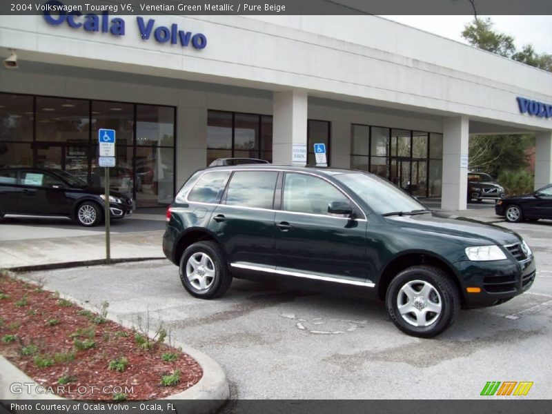 Venetian Green Metallic / Pure Beige 2004 Volkswagen Touareg V6