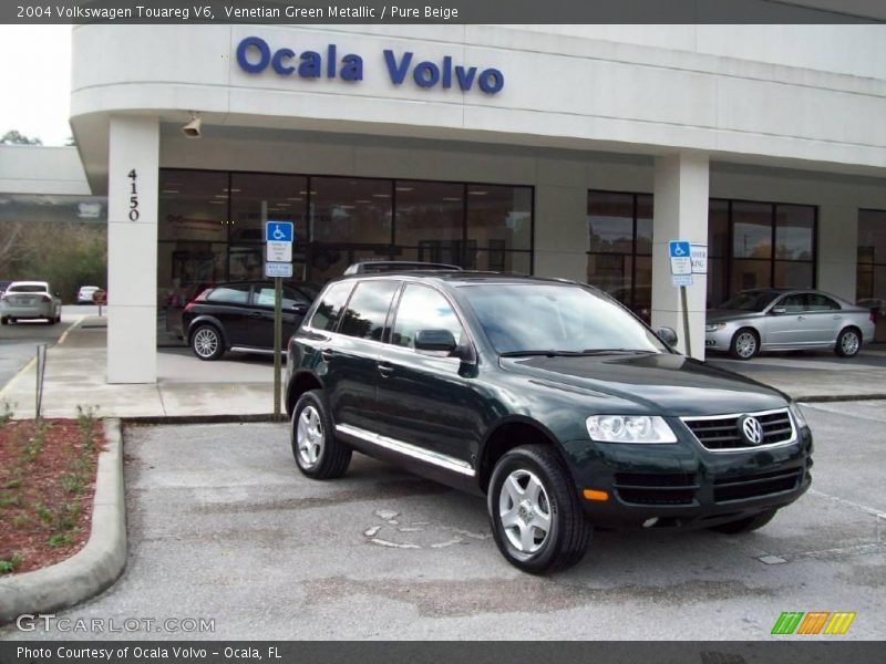 Venetian Green Metallic / Pure Beige 2004 Volkswagen Touareg V6