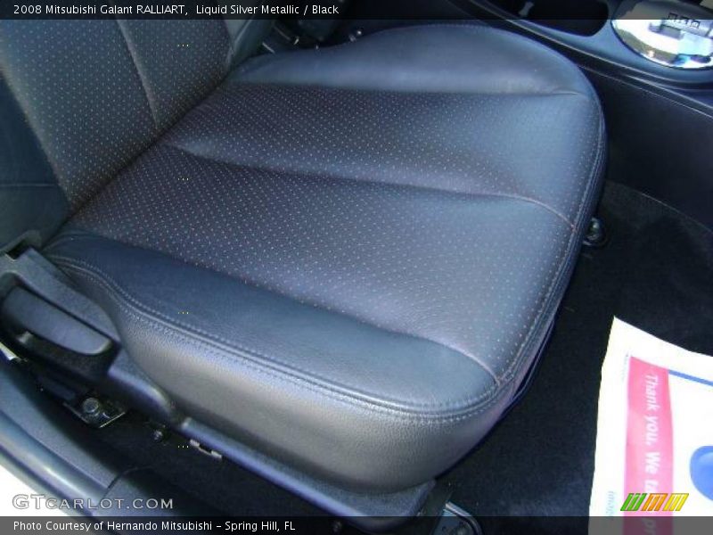Liquid Silver Metallic / Black 2008 Mitsubishi Galant RALLIART