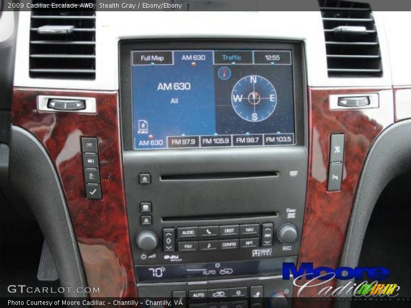 Stealth Gray / Ebony/Ebony 2009 Cadillac Escalade AWD