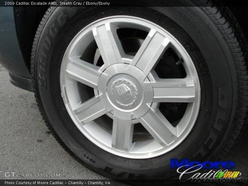 Stealth Gray / Ebony/Ebony 2009 Cadillac Escalade AWD