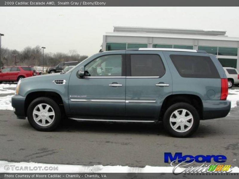 Stealth Gray / Ebony/Ebony 2009 Cadillac Escalade AWD
