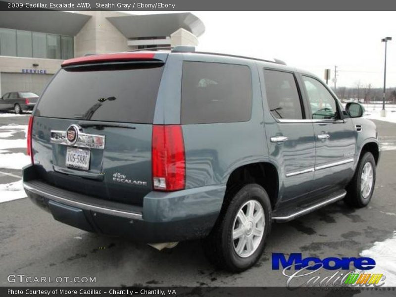 Stealth Gray / Ebony/Ebony 2009 Cadillac Escalade AWD