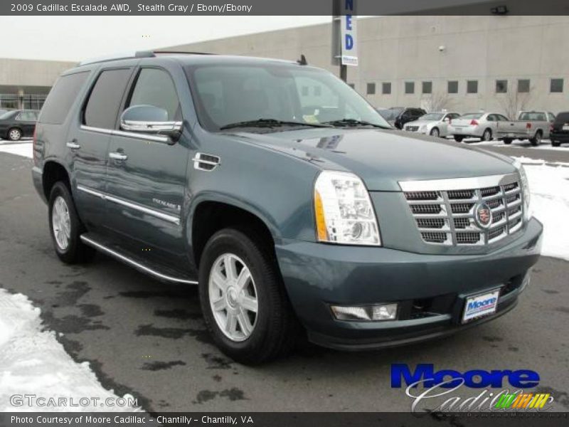 Stealth Gray / Ebony/Ebony 2009 Cadillac Escalade AWD