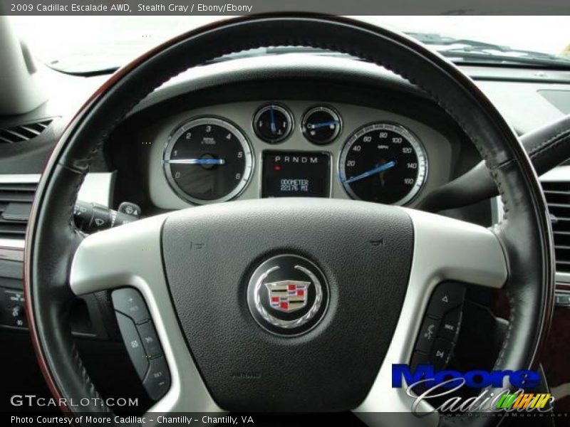 Stealth Gray / Ebony/Ebony 2009 Cadillac Escalade AWD