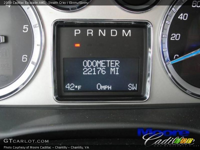 Stealth Gray / Ebony/Ebony 2009 Cadillac Escalade AWD