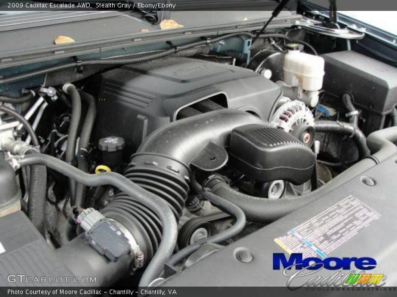 Stealth Gray / Ebony/Ebony 2009 Cadillac Escalade AWD