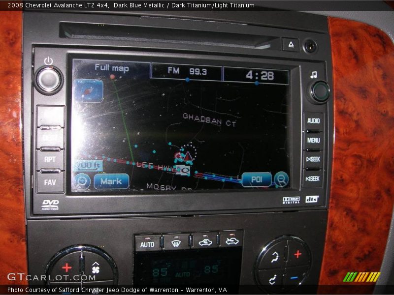 Dark Blue Metallic / Dark Titanium/Light Titanium 2008 Chevrolet Avalanche LTZ 4x4