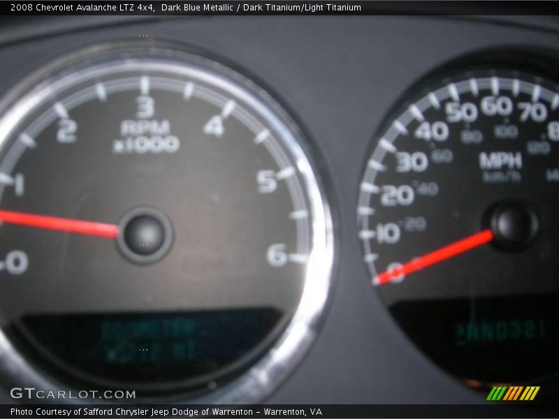 Dark Blue Metallic / Dark Titanium/Light Titanium 2008 Chevrolet Avalanche LTZ 4x4