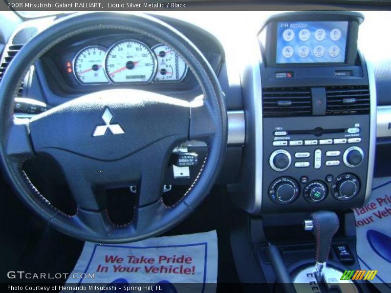 Liquid Silver Metallic / Black 2008 Mitsubishi Galant RALLIART